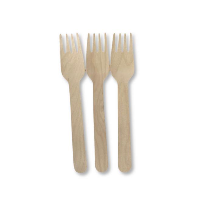 Disposable Wooden Fork (1000pcs) | Compostable | Natural Birchwood