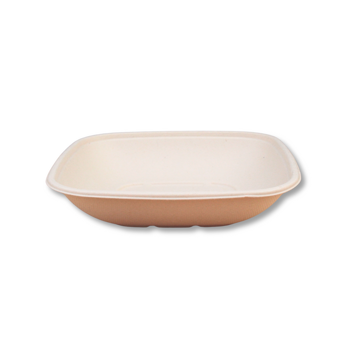 32oz Square Fiber Bowl (300pcs) | Take-Out Container | Compostable