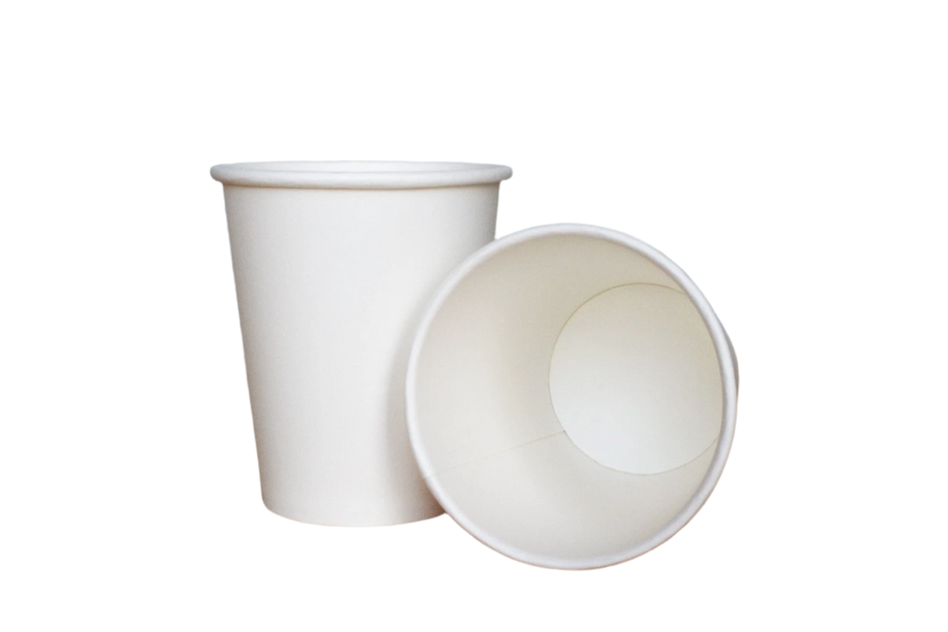 White 8oz Single Wall Paper Hot Cup (1000pcs) | Disposable