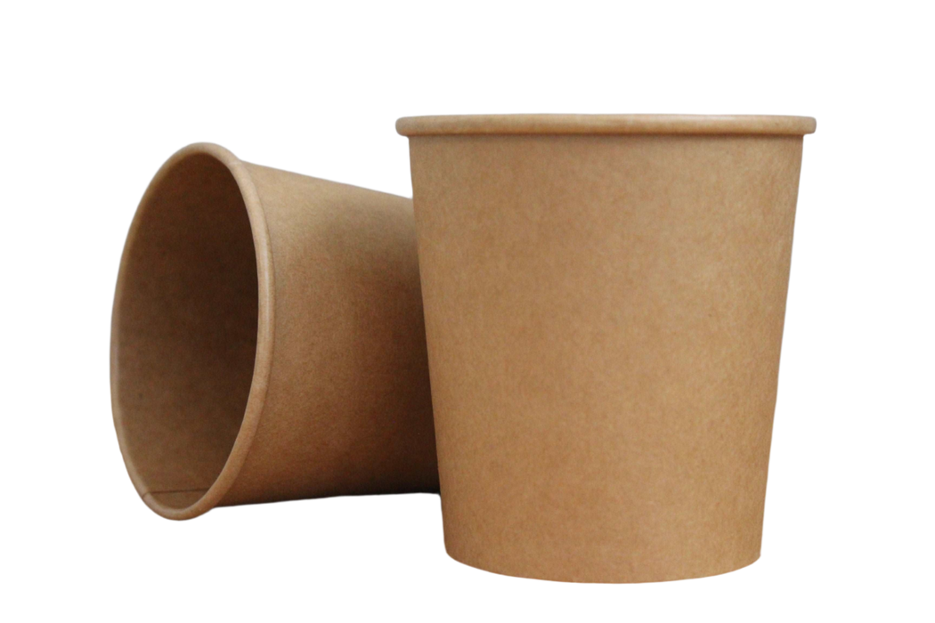 32oz Kraft Paper Soup Container (500pcs) | Take-Out | Round Paper Bowl