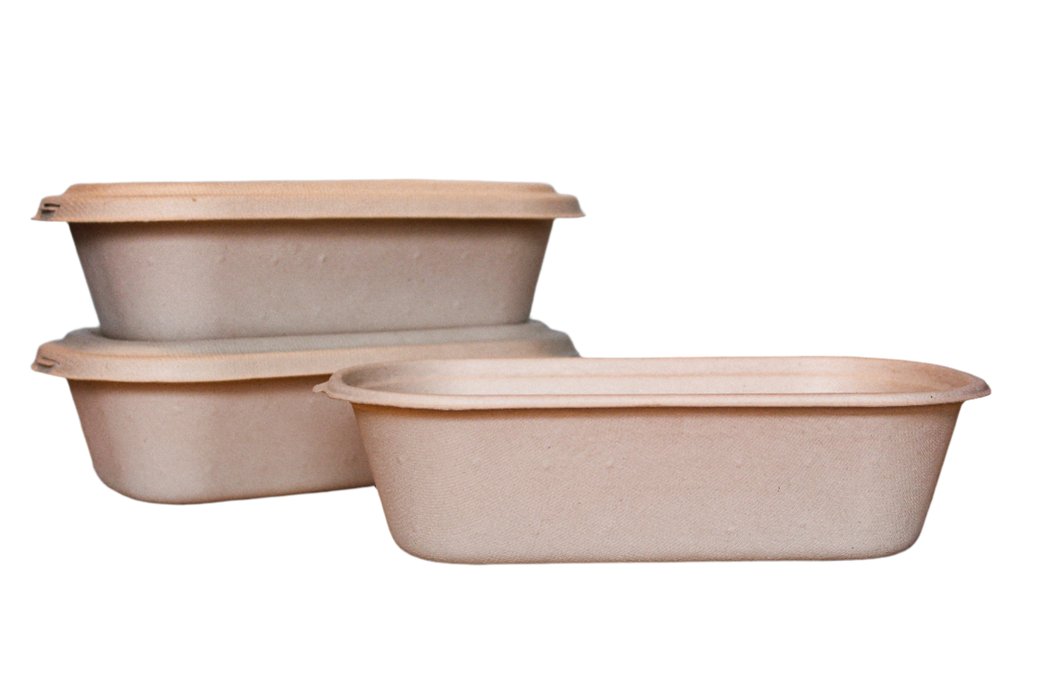 650ml Oval Container | Base Only | To-Go Container | Compostable
