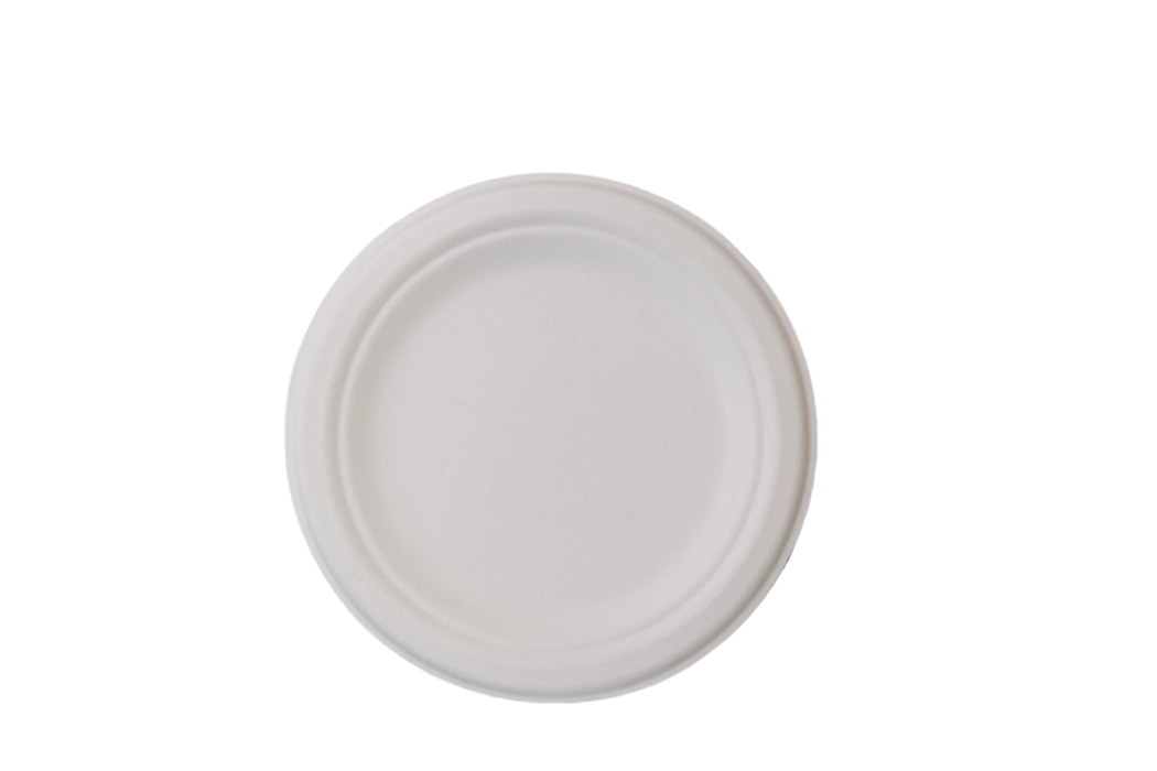 7" Fiber Paper Plate (1000pcs) | Heavy-Duty | Compostable | PFAS-Free