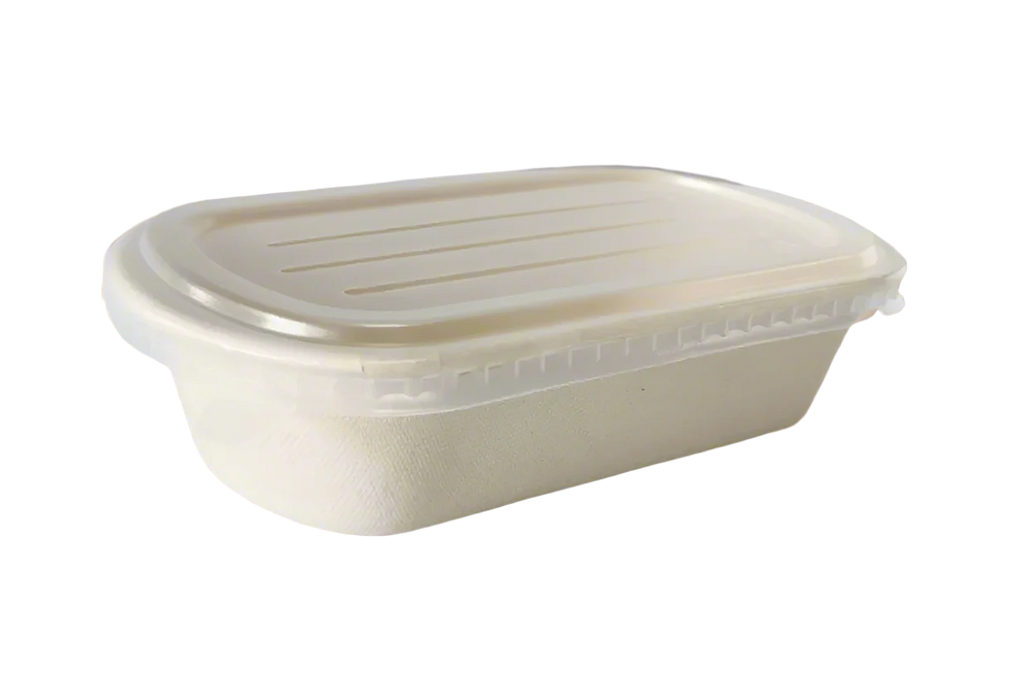 PET Lid for 700/850/1000ml Oval Container | Recyclable | Leak-Resistant