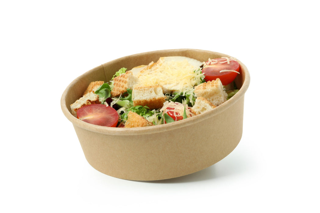 500ml Kraft Paper Salad Bowl (300pcs) | 150mm Top