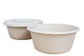 32oz Deep Fiber Bowl (400pcs) | PFAS-Free | Compostable | Fiber Lid