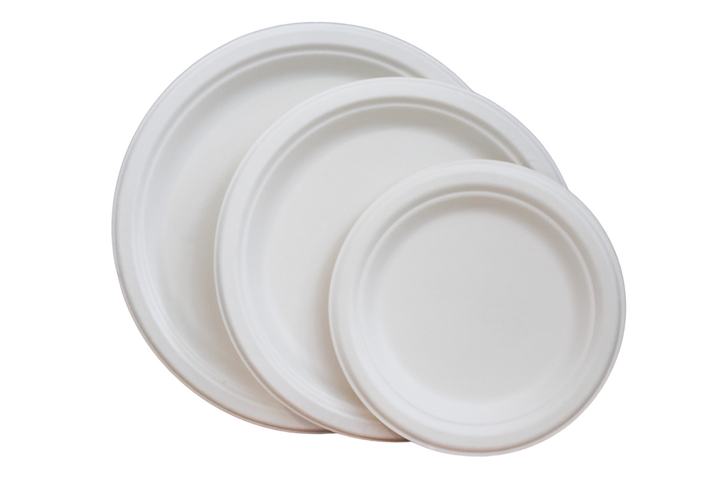 7"  Fiber Paper Plate (1000pcs) | Heavy-Duty | Compostable | PFAS-Free