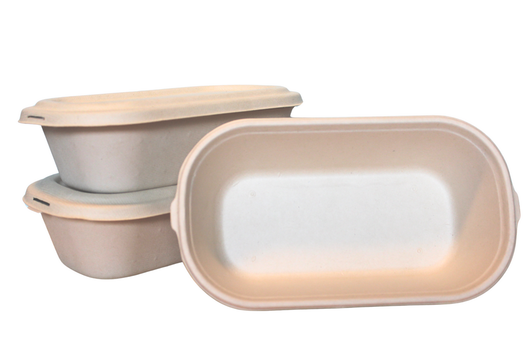 850ml Oval Container | Base Only | To-Go Container | Compostable