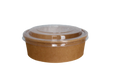 kraft paper salad bowl with lid
