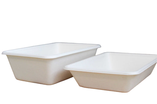 27oz Rectangle Molded Fiber Container(800pcs) - This Element Inc.