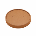 Paper Lid for Kraft Paper Soup Bowl (500pcs) | Fits 24oz/32oz Container