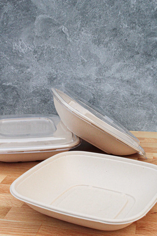 32oz Molded Fiber Square Bowl - This Element Inc.