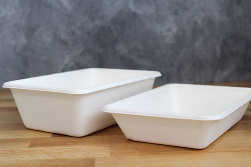 27oz Rectangle Molded Fiber Container(800pcs) - This Element Inc.