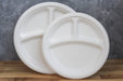 10" Molded Fiber Plate -  3 Compartment - 500 count - This Element Inc.